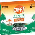 OFF! Backyard Mosquito Repellent Coil Refills, Perfect for Outdoor Patios Country Fresh Scent, 6 Count