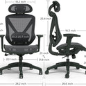 STAPLES Dexley Ergonomic Mesh Swivel Task Chair, Black (UN56946)