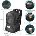 WOLT Basketball Backpack Large Sports Bag with Separate Ball Holder & Shoes Compartment, Best for Basketball, Soccer,Gym