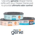Diaper Genie Refill Round – Pack of 4 | Holds 1280 Diapers | Odor-Lock Film for Complete & Expressions Pails