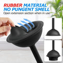 2 in 1 Toilet Plunger and Brush Set，Extended Handle Plunger，Toilet Bowl Brush Plunger Set, Bathroom Cleaning Tools ，Toilet Brush Plunger Combo，Cleaning Brush，Bathroom Cleaning Supplies