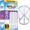 BAIMNOCM 33 Pack Refills Cartridge Compatible with Zevo Flying Insect Trap Refill M364 M364A and Max, White