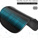 MROCO Ergonomic Mouse Pad with Gel Wrist Rest, Comfortable Mousepad with Smooth Wrist Support Surface and Non-Slip PU Base for Pain Relief, Computer, Laptop, Office & Home, 9.4 x 8.1 in, Black Color