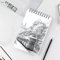 Crehatos 5.5" x 8.5" Small Sketch Book, Top Spiral Bound Sketch Pad, 100 Sheets Each 68lb/100gsm Drawing Paper, 2 Pack