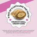 Cat Multivitamin Crunchy & Creamy Chews - Cat Treats for Health + Immune, Joint Support, Skin & Coat, & Digestion - Vitamins with Omega 3s, Lysine & Probiotics (30 Day Supply)