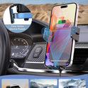 Wireless Car Charger, MOKPR Auto-Clamping Car Mount 15W/10W/7.5W Fast Charging Air Vent Car Phone Mount Compatible with iPhone 15/14/13/13 Pro/12 Pro Max/12 pro/12/11/10 Series, Samsung Galaxy Series