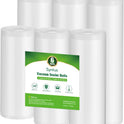 Syntus Vacuum Sealer Bags, 6 Pack 3 Rolls 11" x 20' and 3 Rolls 8" x 20' Commercial Grade BPA Free Bag Rolls, Food Vac Bags for Storage, Meal Prep or Sous Vide