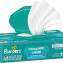 Pampers Baby Wipes, Complete Clean Baby Fresh Scented Wipe, Gently Cleans Head to Toe, 72 Total (1 Flip-Top Packs)
