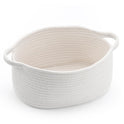 Cute Woven Storage Basket with Handle, Baskets for Gifts Empty, Gift Baskets for Birthday Baby Shower Burr, Decorative Organizer Box for Baby Toy Pet, 13" D x 8" W x 6" H