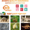 LUCKY HERP 150W Ceramic Heat Emitter, Reptile Heat Bulbs, Ceramic Heat Lamp for Reptiles, Amphibian, Chicken, Dog, Cat (2-Pack)