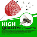 Supreme Bug & Fly Swatter 6-Pack – Braided Metal Handle 6 Pack Fly Swatters, Multi Pack Colors, – for Indoor/Outdoor – Flyswatter