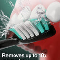 Aquasonic Black Series Ultra Whitening Toothbrush – ADA Accepted Electric Toothbrush- 8 Brush Heads & Travel Case – 40,000 VPM Electric Motor & Wireless Charging - 4 Modes w Smart Timer