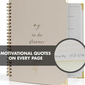 Beautiful To Do List Notebook - Aesthetic Daily Planner to Easily Organize Your Tasks And Boost Productivity - Stylish Undated ADHD Planner Gift and The Perfect School or Office Supplies For Women