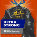 Hefty Ultra Strong Multipurpose Large Trash Bags, Black, Unscented, 30 Gallon, 25 Count Visit the Hefty Store