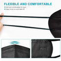 LEMENT 50pcs KN95 Face Mask Black 5 Layer Cup Dust Safety Masks Filter Efficiency≥95% Breathable Elastic Ear Loops Black Masks