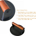 Firsgrill Burger Press 7.08" Round,Heavy-Duty Cast Iron Smash Burger Press Meat Steak With Wood Handle for Blackstone Camp chef Pitboss Weber Griddle Grills(Round)