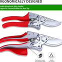 Kynup Pruning Shears, Gardening Scissors, Pruners for Gardening, Garden Grass Clippers Hand Hedge Shears, Heavy Duty Garden Tools(Red)