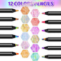 Stocking Stuffers, Stocking Stuffers for Teen Girls,12 Rainbow Colored Pencils, Teen Girl Gifts Trendy Stuff, Art Supplies for Kids 9-12, Gifts for 5-12 Year Old Girl, Arts and Crafts for Kids