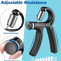 AIXPI Grip Strength Trainer, Hand Grip Exerciser Strengthener with Adjustable Resistance 11-132 Lbs (5-60kg), Forearm Strengthener, Hand Exerciser for Muscle Building and Injury Recover 1 PACK