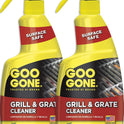 Goo Gone Grill and Grate Cleaner Spray (2 Pack) Cleans and Degreases BBQ Cooking Grates and Racks, Pellet and Electric Smokers- 24 Ounce