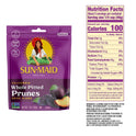 Sun-Maid California Sun-Dried Whole Pitted Prunes - (4 Pack) 7 oz Resealable Bag - Dried Plums - Dried Fruit Snack for Lunches, Snacks, and Natural Sweeteners
