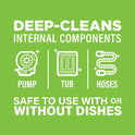 Affresh Dishwasher Cleaner, Helps Power Away Odor Causing Bacteria, Limescale, Mineral Deposits & Grime Inside Pump, Tub & Hoses, 6 Tablets, 6 Month Supply