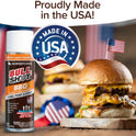 Bull Shot BBQ, Foaming Grill Cleaner, AS SEEN ON TV, Professional Strength Foam Spray Emulsifies Burnt Grease & Char on Grates, Racks, Pans, Smokers & Griddles Cleans in Just 10 Min - Made in the USA