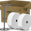 Charmin Toilet Paper Ultra Soft, Forever Roll Starter Kit, 1 Holder, 2 Rolls, 2-ply Bath Tissue