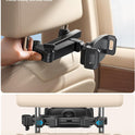 Lamicall Car Headrest Tablet Holder - [3 in 1 Extension Arm] Adjustable Tablet Car Mount for Back Seat, Road Trip Essentials for Kids, for 4.7-11" Device Like iPad Pro, Air, Mini, Galaxy, Fire, Black