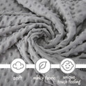 Pro Goleem Elephant Security Blanket, Soft Lovey Unisex Lovie Baby Gifts for Boys and Girls Snuggle Toy Stuffed Animal Newborn Essentials and Items Grey 16 Inch