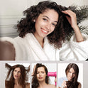 Hicober Microfiber Hair Towels, 3-Pack Drying Wraps for Curly Hair - Cart Shape
