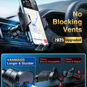 [2025 True Military-Grade] Car Phone Holder VANMASS [Upgraded Strongest Suction & Clip] Cell Phone Mount for Dashboard Windshield Vent Wall,Truck Cradle Stand for iPhone 17 Pro Max 16 15 14 13 Android