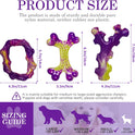 Tough Dog Toys for Aggressive Chewers 3 Pack, Indestructible Dog Toy for Large Dogs, Dog Chew Toys to Keep Them Busy, Dog Bones for 15-100lbs Puppy/Medium/Large Breeds, Interactive Dog Toys