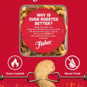 Fisher Oven Roasted Never Fried Deluxe Mixed Nuts, 24 Ounces (Pack of 1), Almonds, Cashews, Pecans, Pistachios, Healthy Snacks for Adults, Made With Sea Salt, No Added Oil, Trail Mix, Gluten Free