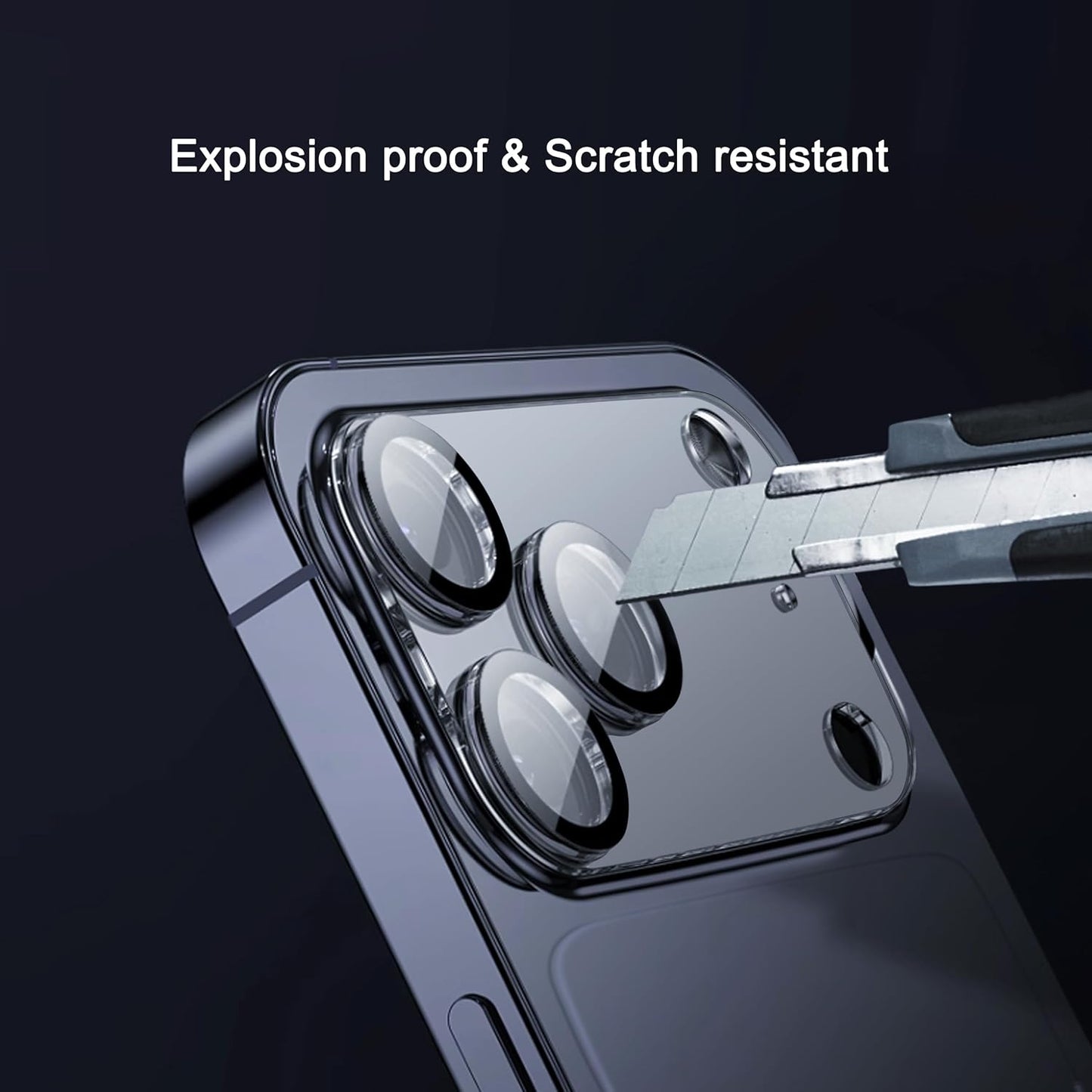 Ailun 3 Pack Camera Lens Protector for iPhone 17 Pro Max,Tempered Glass,9H Hardness,Ultra HD,Anti-Scratch,Case Friendly,Does not Affect Night Shots[Not for iPhone 17/17 Pro/iPhone Air]