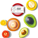 Avocado Saver and Tomato Holder - Set of 4 Reusable Storage Containers for Fridge - Ideal for Garlic, Onions, Lemons, and Potatoes