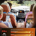 LISEN Retractable Car Charger, Birthday Gifts for Men Tech Gadgets 2026, 69W Cars Adapter USB C Fast Charger for iPhone 17, Car Accessories for Men Women Drivers, for iPhone 17 Pro Max Air 16 15 14 13