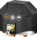 Grill Cover, 58 inch BBQ Gas Grill Cover for Outdoor Grill, Charbroil Grill Cover Barbecue Waterproof, Anti-UV for Weber Char-Broil Monument, Dyna-glo Nexgrill Spun Polyester