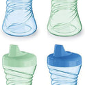 NUK Fun Grips Hard Spout Sippy Cup, 10 oz. | Easy to Hold, BPA Free, Spill Proof Toddler Cup, 4pk