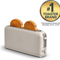 bella 2 Slice Slim Toaster, Fits-anywhere™ Kitchenware, 6 Setting Shade Control with Reheat & Cancel Buttons, Fits sourdough, 10” Long Slot, Anti Jam & Auto Shutoff, 900 Watt, Oatmilk