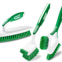 Libman Heavy Duty Scrub Brush Kit | Cleaning Brushes for Household Use | Tub Scrubber | Easy Grip Scrub Brush | Big Job Kitchen Brush | Dual Sided Tile & Grout Brush | 3 Different Brushes Included