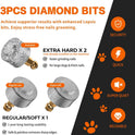 Dog Nail Grinder with 2 LED Lights Powerful 2 Speeds Super Quiet Dog Nail Trimmers with 3 Grinding Wheels Rechargeable Pet Dog Nail Clippers for Large Medium Puppy Dogs Dog Nail File Cat Nail Clipper