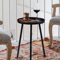 AOJEZOR Side Table: End Table for Any Room - Small Side Tables for Small Spaces All Matte Black with 3 Legged