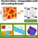 Magnetic Blocks - Build Mine Magnet World Magic Portal Set, Magnetic Tiles Building Blocks Toddler Toy STEM Sensory Outdoor Toys for 3+ Year Old Boys & Girls, Creative Kids Games Kids Toys 84PCS
