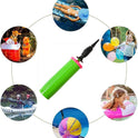 Balloon Pump Handheld Two-Way Dual Action - Hand Blower Air Pumper for Balloons - Ballon Inflator Pumping - Manual Baloon Inflators Machine (Green 1 Piece)