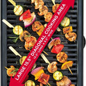 Chefman Electric Smokeless Indoor Grill w/ Non-Stick Cooking Surface & Adjustable Temperature Knob from Warm to Sear for Customized BBQing, Dishwasher Safe Removable Water Tray, Black