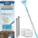 Baseboard Buddy | Lightweight Home Cleaning Essential, Perfect for Baseboards, Moldings & Walls, Glide & Wipe Trapping & Locking Dirt & Dust | As Seen on TV, (1 3 Reusable Pads)
