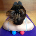 Massage Lacrosse Balls for Myofascial Release, Trigger Point Therapy, Muscle Knots, and Yoga Therapy. Set of 2 Firm Balls (Blue and Red)