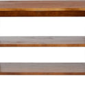 Solid Pine Wood Entryway Shoe Rack Bench, Espresso, 10.4" D x 27.56" W x 17.72" H