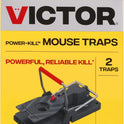 Victor Power-Kill Humane Mouse Traps M393SSR - 6 Easy Set, Reusable, Power-Kill Victor Mouse Traps